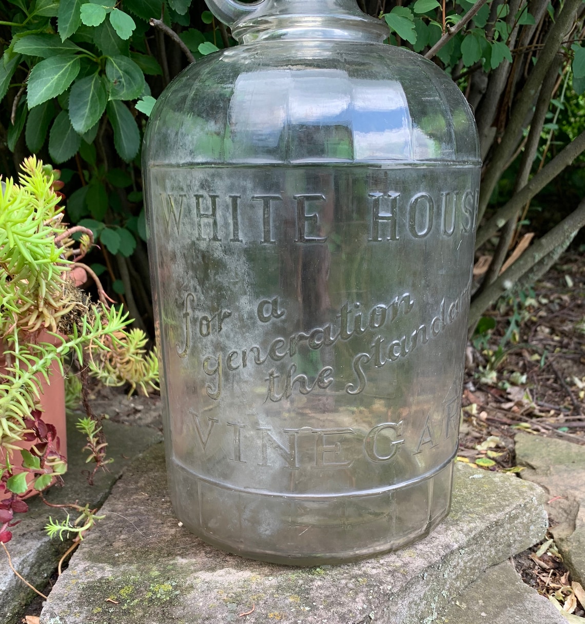 Rare White House Vinegar Bottle 1 Gal. Vintage Early Etsy