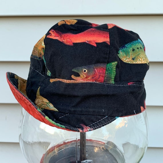 Fish Welders Cap Vintage Bikers Mechanics Painter… - image 3