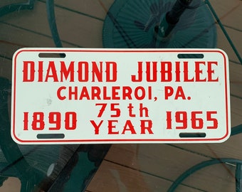 1965 Charleroi Pennsylvania Targa PA. Automobile Diamond Jubilee