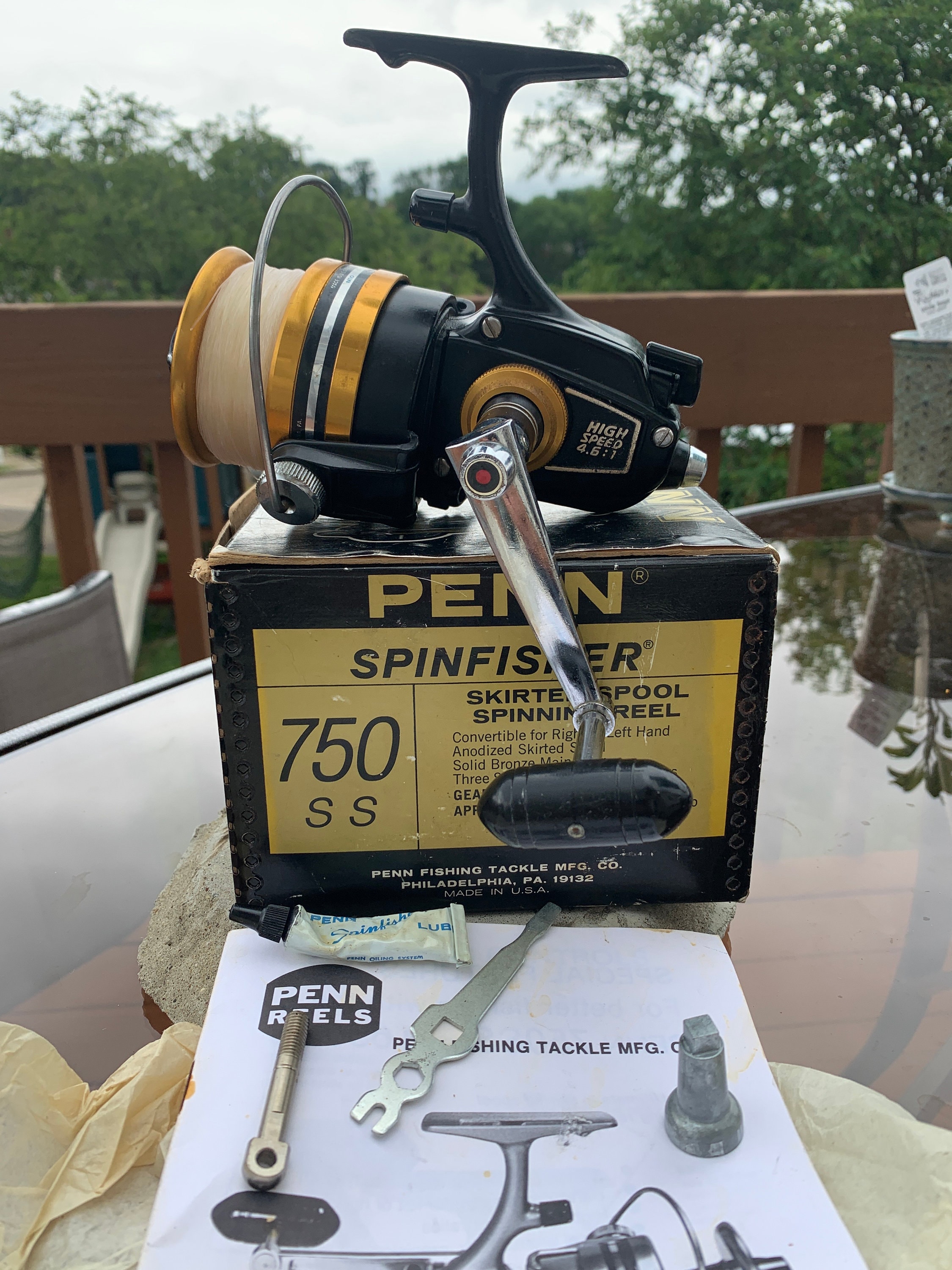 Penn 750SS Spinfisher Vintage Salt/ Freshwater Spinning Reel in