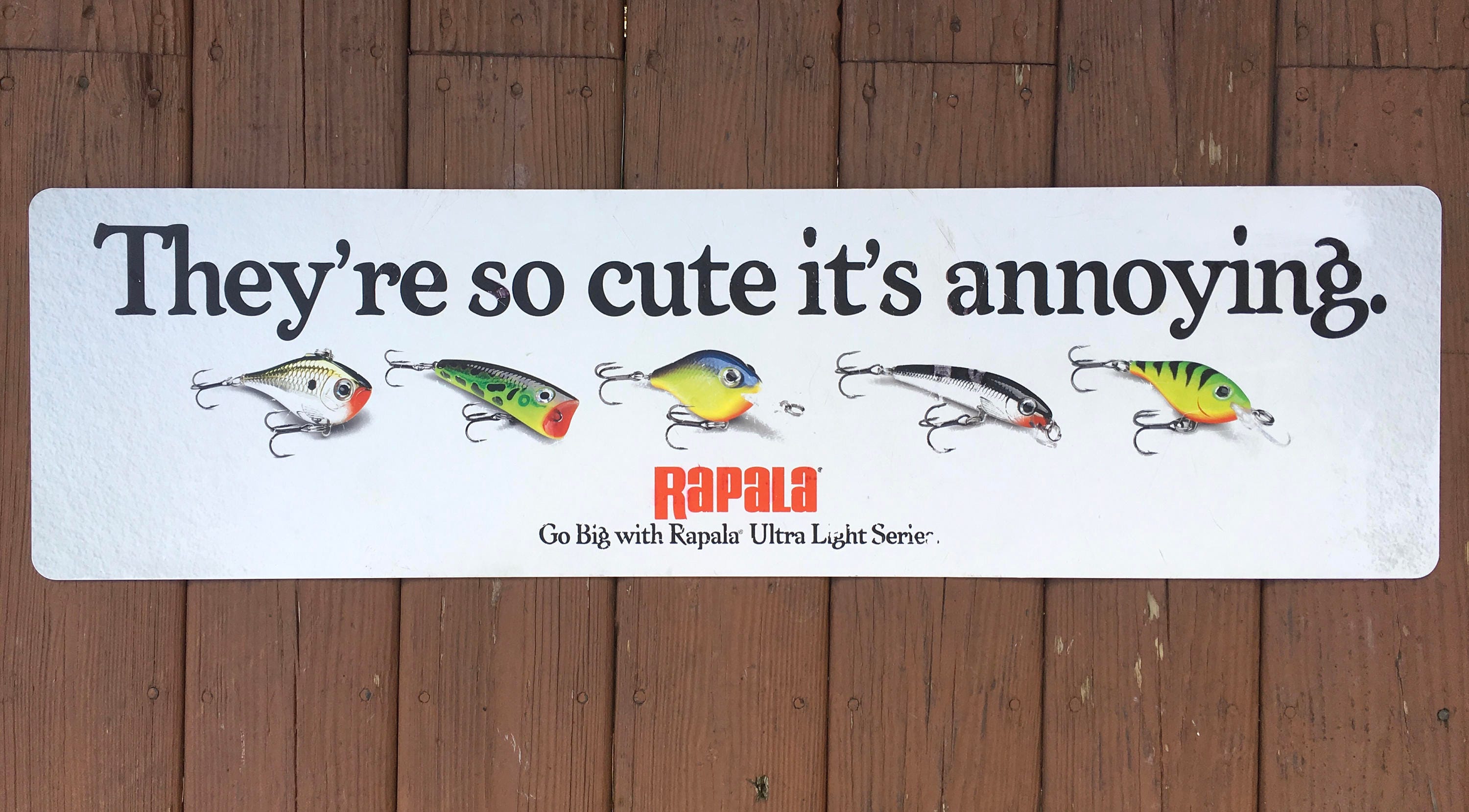 Rapala 80s店舗用デスプレイ看板 最終値引き オープン ロード ブランド
