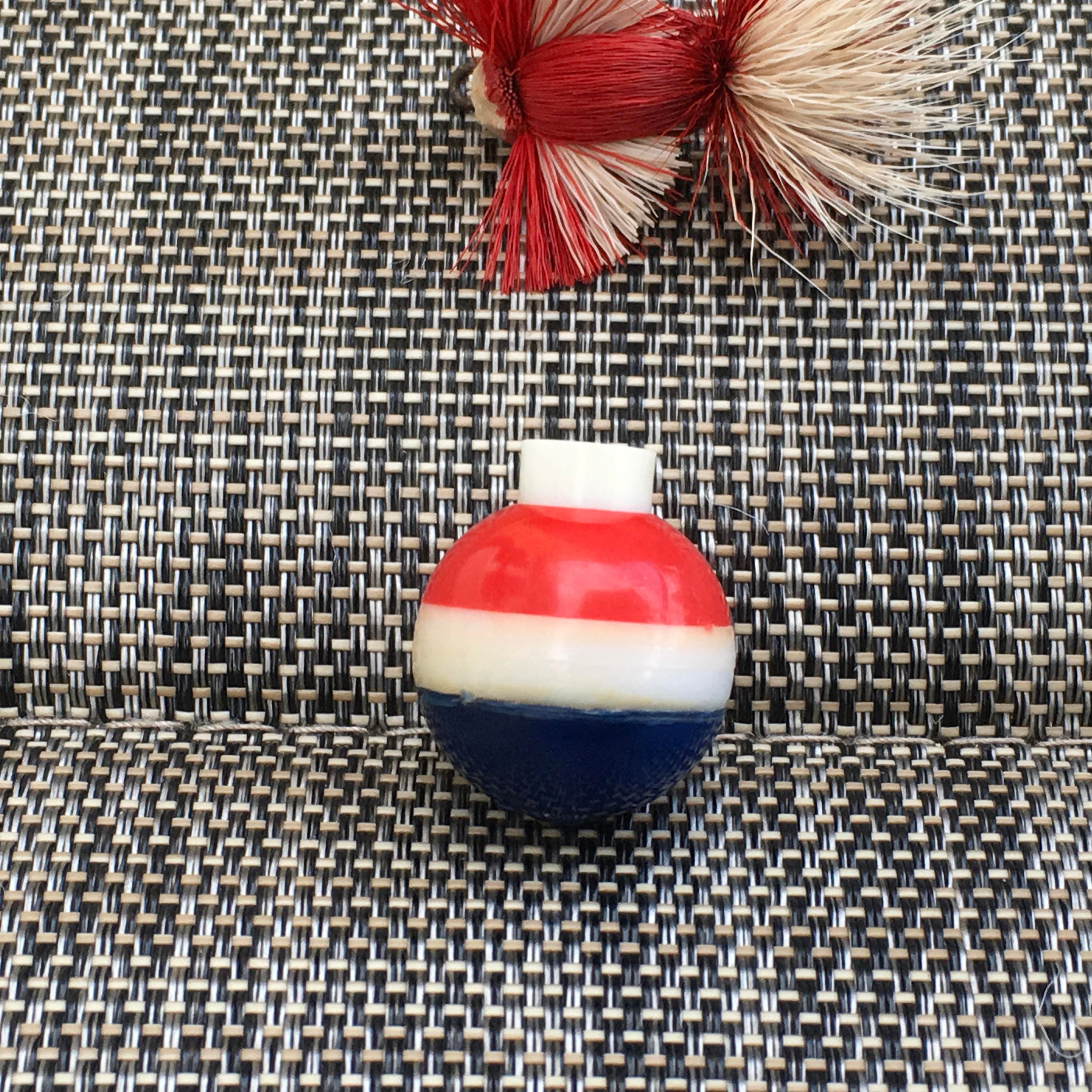 Small Red White & Blue Vintage Fishing Bobber Float -  Norway