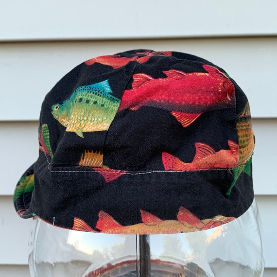 Fish Welders Cap Vintage Bikers Mechanics Painter… - image 4