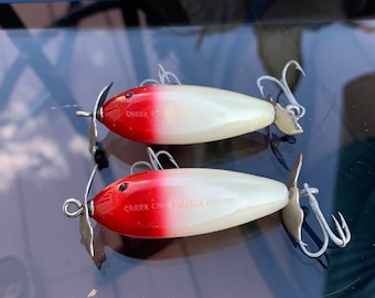 creek chub injured minnow in day-n-nite fishing lure Vintage Creek Chub Floating Injured Minnow Day-n-night No. 1521 With  Original Box***sale***