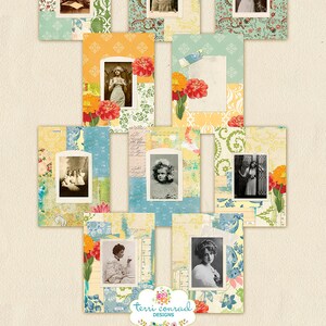 Digital Journal Pages, Vintage Ladies, Vintage Collage Papers, Junk Journal Printable, Digital Download, Printable Papers, Scrapbooking