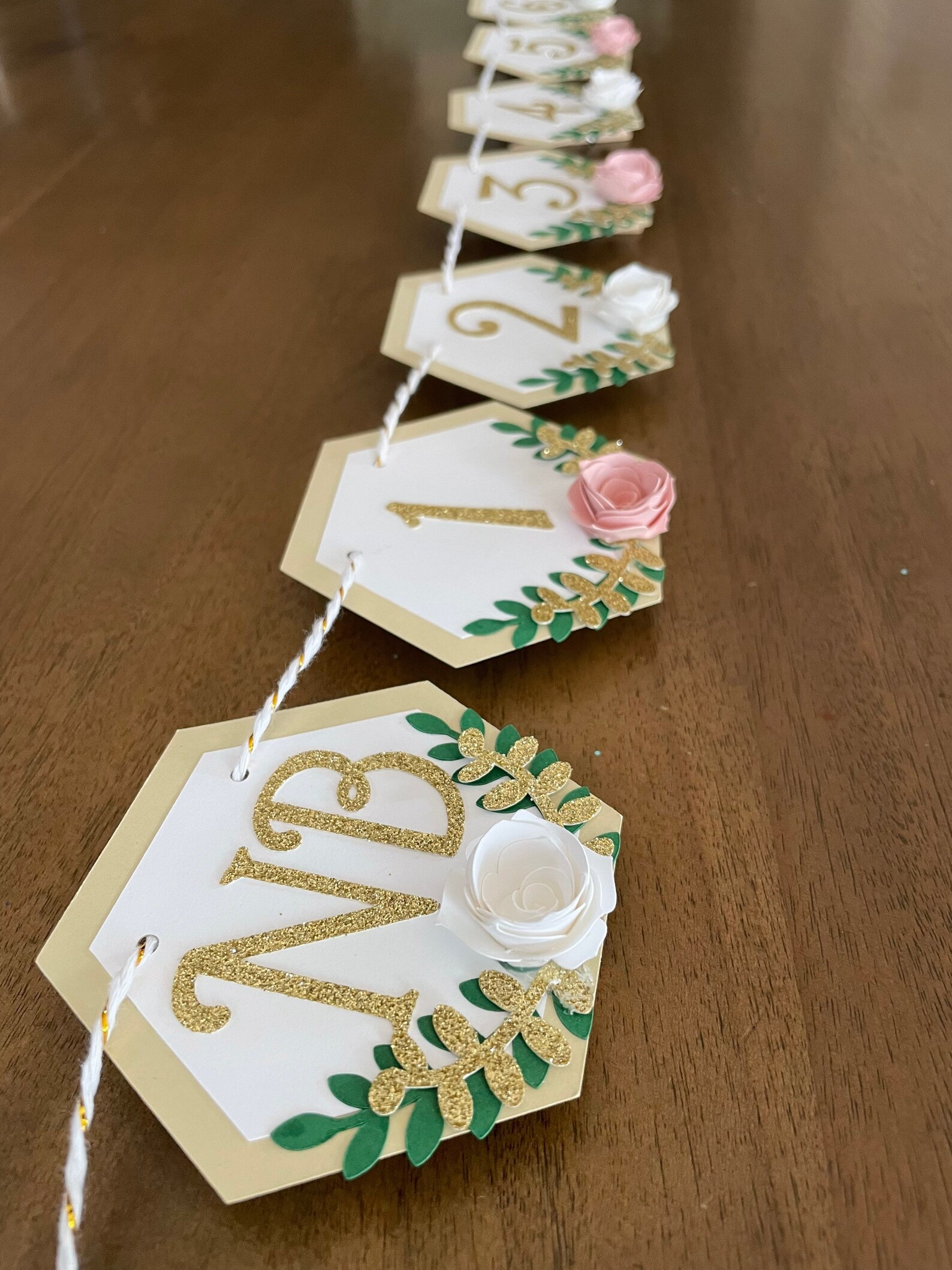 ONE Floral High Chair Banner First Birthday High Chair Etsy