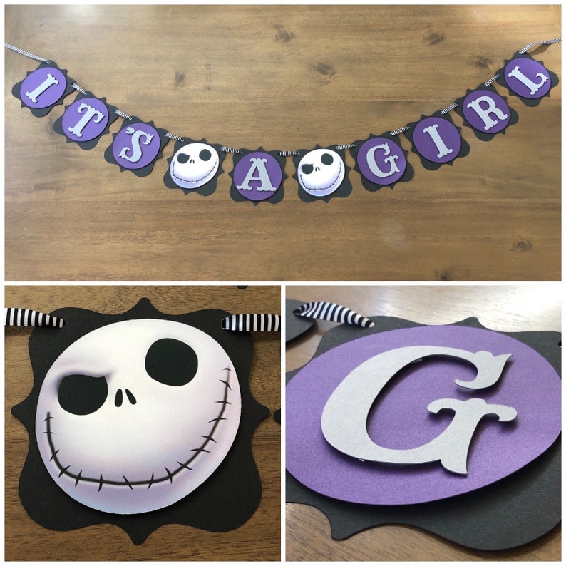 Jack Skellington Banner Baby Shower Banner NBC Banner | Etsy
