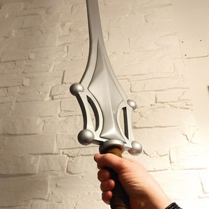 Power Sword He-Man Masters of the Universe cospay costume inspired weapon  silver and purple