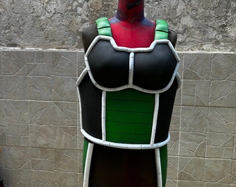 Disfraz de Bardack, armadura de guerrero espacial verde, disfraz de Cosplay