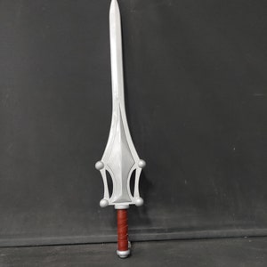 Power Sword He-Man Masters of the Universe cospay costume inspired weapon  silver and purple