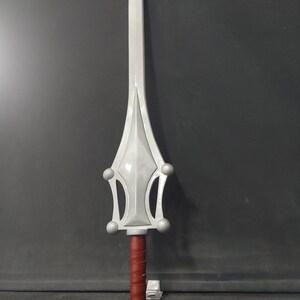 Power Sword He-Man Masters of the Universe cospay costume inspired weapon  silver and purple