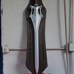 Power Sword He-Man Masters of the Universe cospay costume inspired weapon  silver and purple