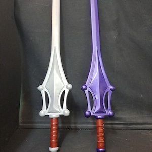 Power Sword He-Man Masters of the Universe cospay costume inspired weapon  silver and purple