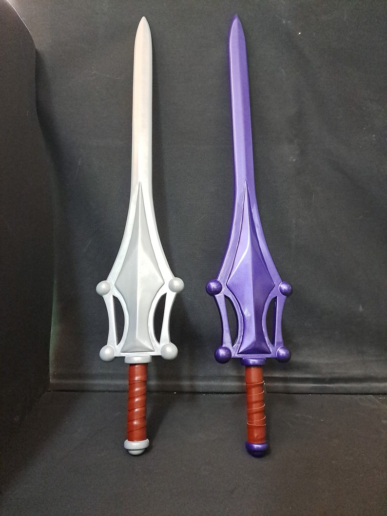 Power Sword He-Man Masters of the Universe cospay costume inspired weapon  silver and purple