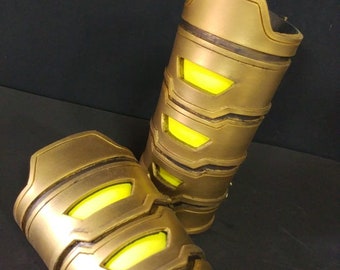 Shasam cosplay bracelets/bracers props inspired