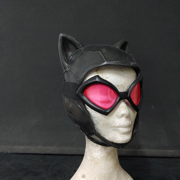 Hot Cat Mask/Cowl and goggles cosplay props