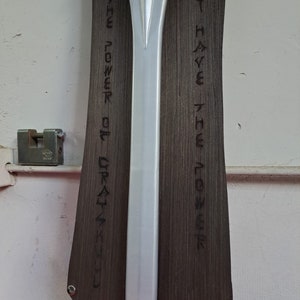 Power Sword He-Man Masters of the Universe cospay costume inspired weapon  silver and purple