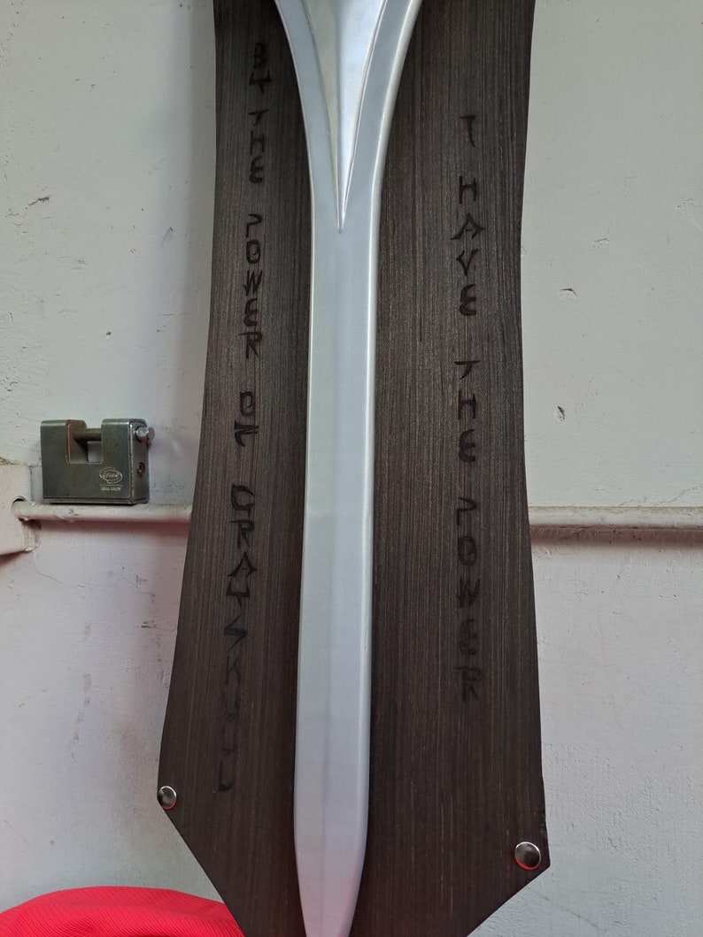 Power Sword He-Man Masters of the Universe cospay costume inspired weapon  silver and purple