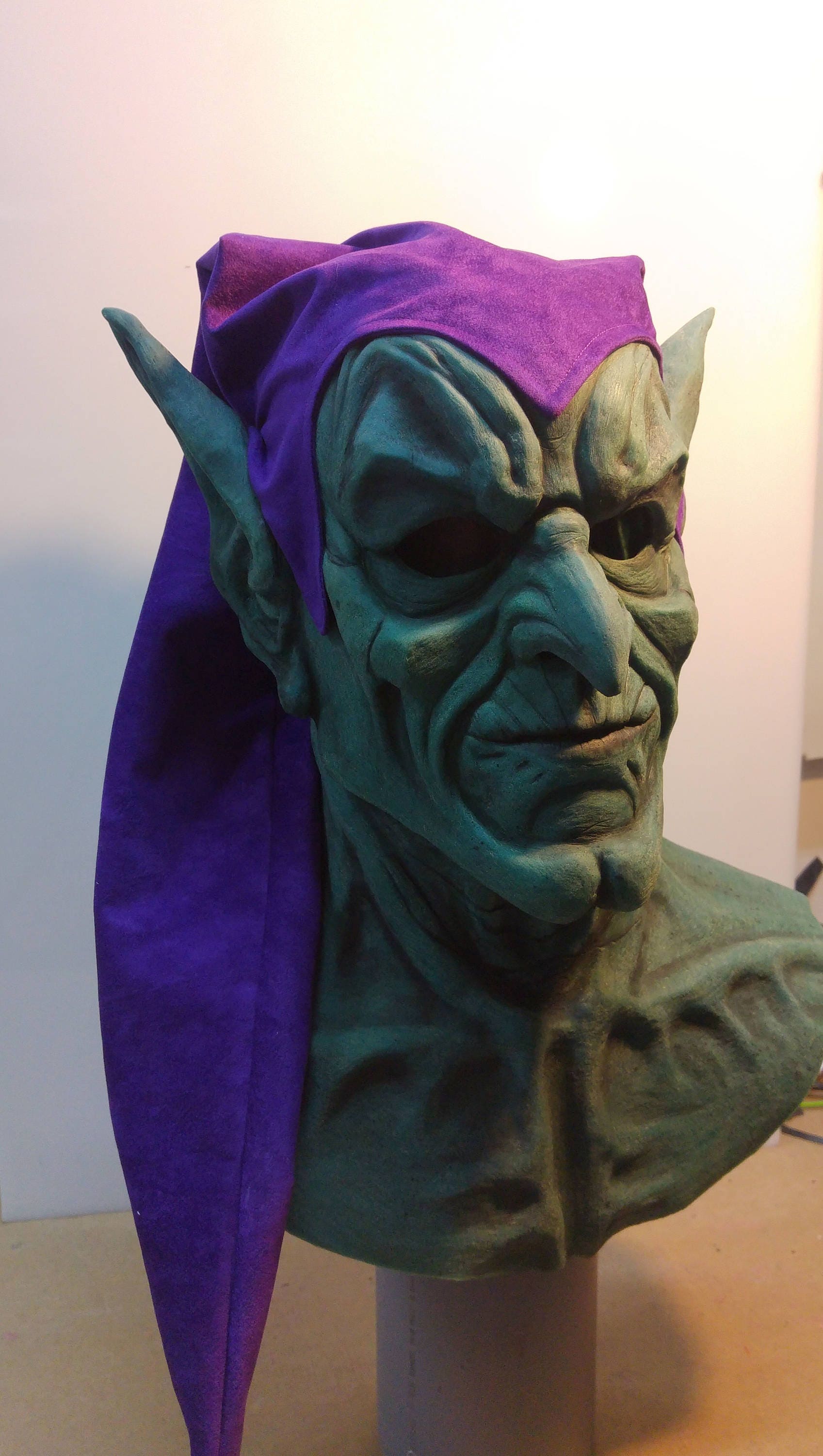 Green Goblin Mask and Cap Cosplay Etsy