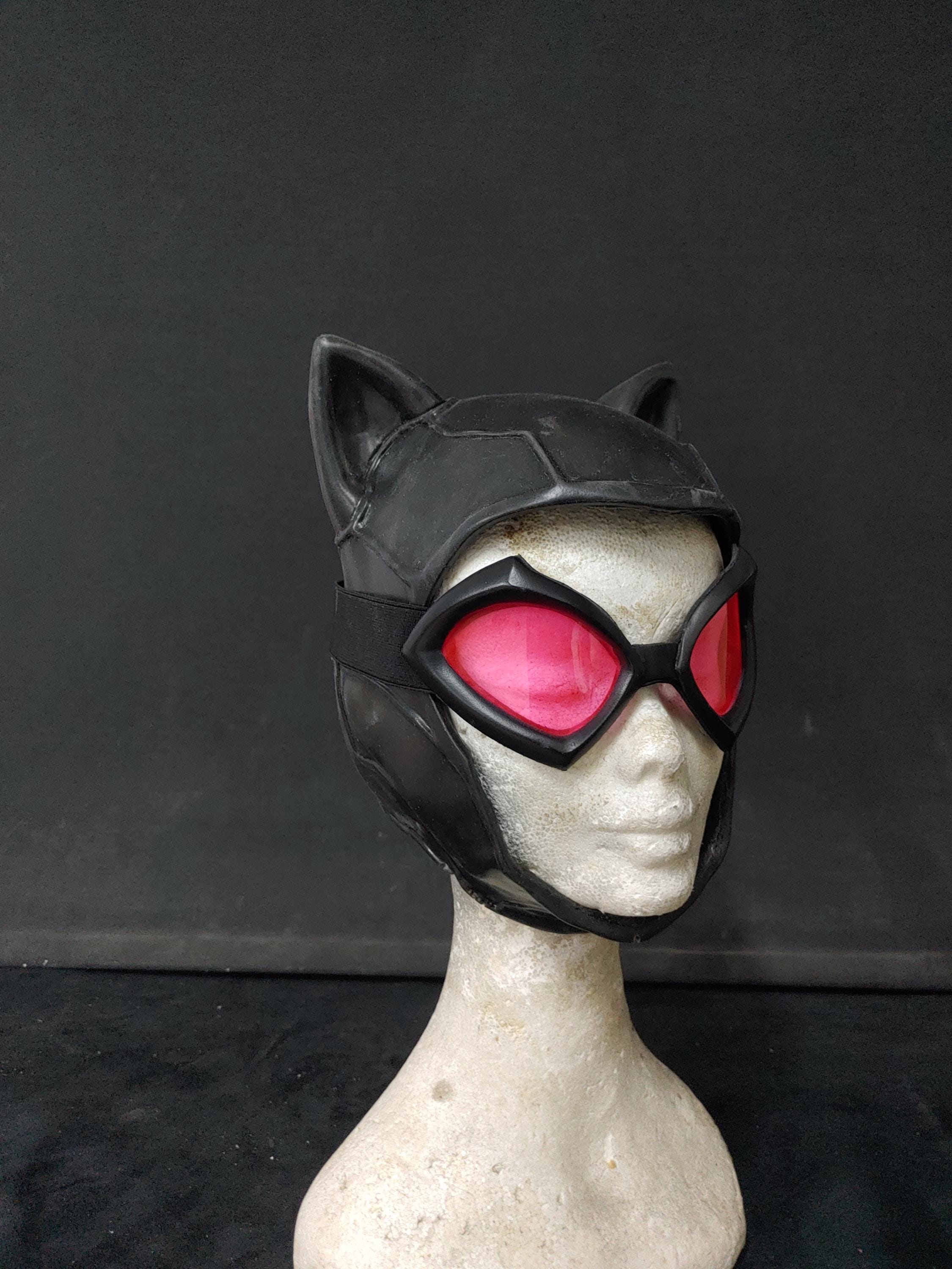 Hot Cat Mask/Cowl and goggles cosplay props