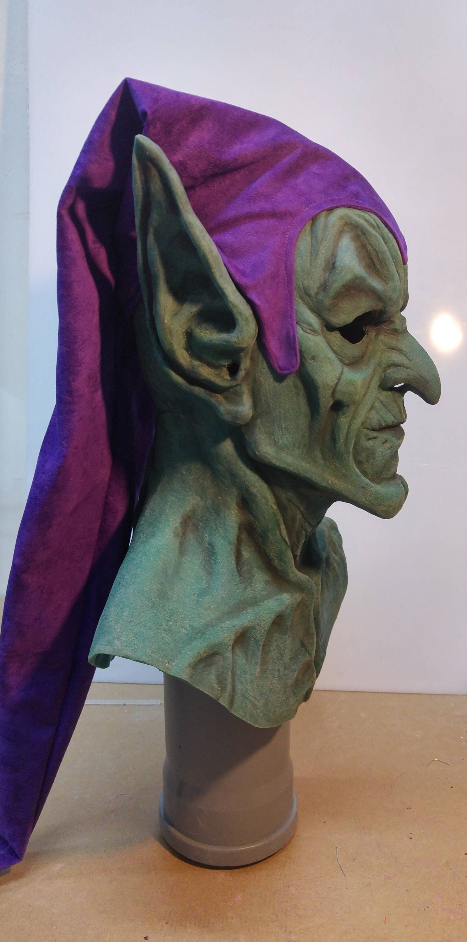 Green Goblin mask and cap | Etsy