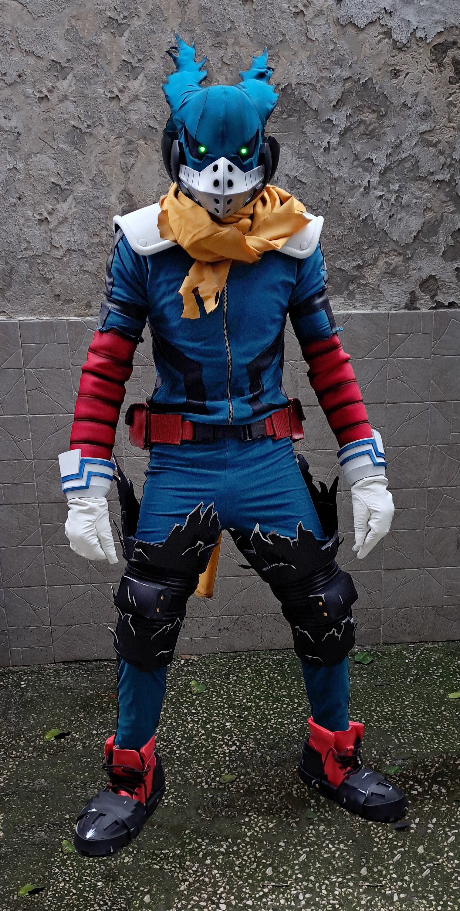 Green Quirk Hero School Vigilante Version Inspired Cosplay Costume