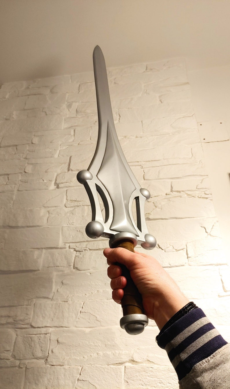 Power Sword He-Man Masters of the Universe cospay costume inspired weapon  silver and purple