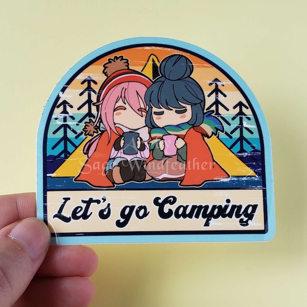 3" Laid-Back Camp Rin and Nadeshiko Sticker