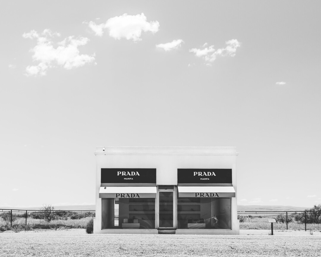 Prada Marfa | Marfa Texas | Texas Square Print | West Texas Print