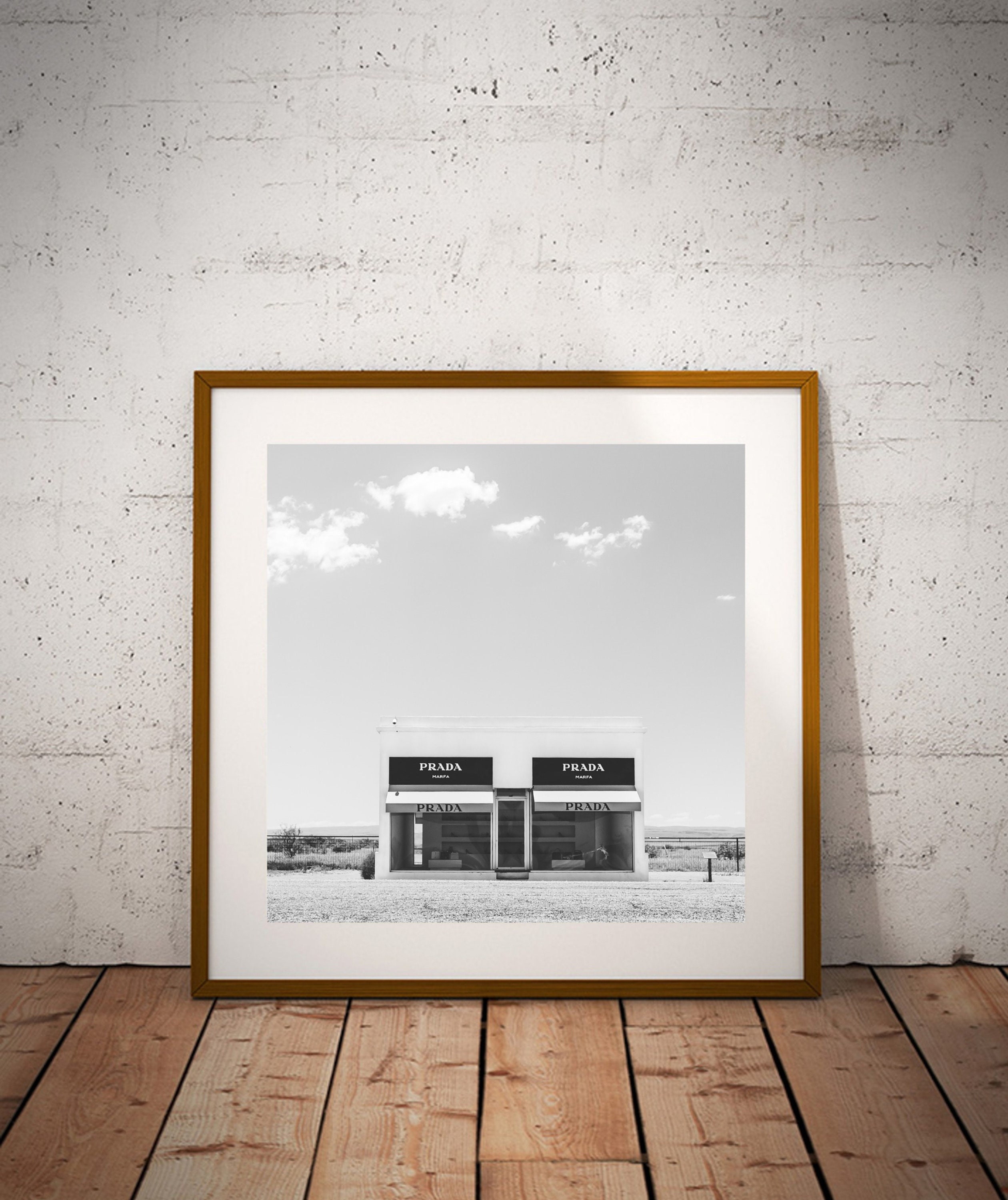 Prada Marfa | Marfa Texas | Texas Square Print | West Texas Print