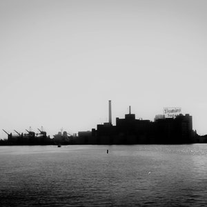 Domino Sugar BW Baltimore Photography, Baltimore Architecture, Large Wall Print, Industrial Decor, Minimalist Home Decor, Urban Art Print