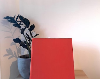 Orange Canvas Coffee Table Book: Modern Home Decor