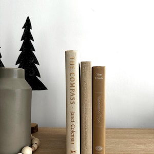 Taupe books, neutral book set, themed book bundles, colourful books, decorative books, home decor, prop staging, farmhouse decor