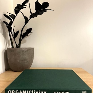 Organic Living Coffee Table book, Large design books, Green books, Home aesthetic, Home staging book,
