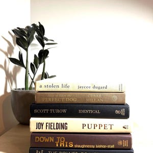 Bücherstapel in neutraler Farbe: Bauernhaus-Dekor-Bundle