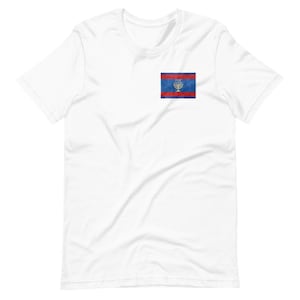 YHWH ヤフア ヤシュア 古代ヘブライ旗 メノラー 半袖 ユニセックス Tシャツ イスラエル イスラエル人 男性 女性用