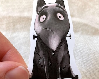 Pegatina de Sparky / Arte de fan de Frankenweenie / Alta calidad / Pegatina de diario