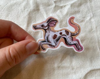 Pegatina de perro adorable / Criatura fantástica / Alta calidad / Pegatina de diario