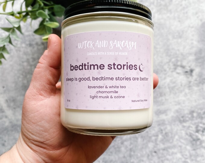 Bedtime Stories Candle - Reading Candle - Bookish Candle - Relaxing Candle - Lavender Candle