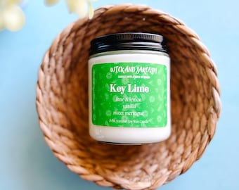 Key Lime Candle / Lime Candle / Citrus Scented Candle / Fruit Scented Candle / Summer Scent Candle / Fruity Scent Candle/ Gifts for her