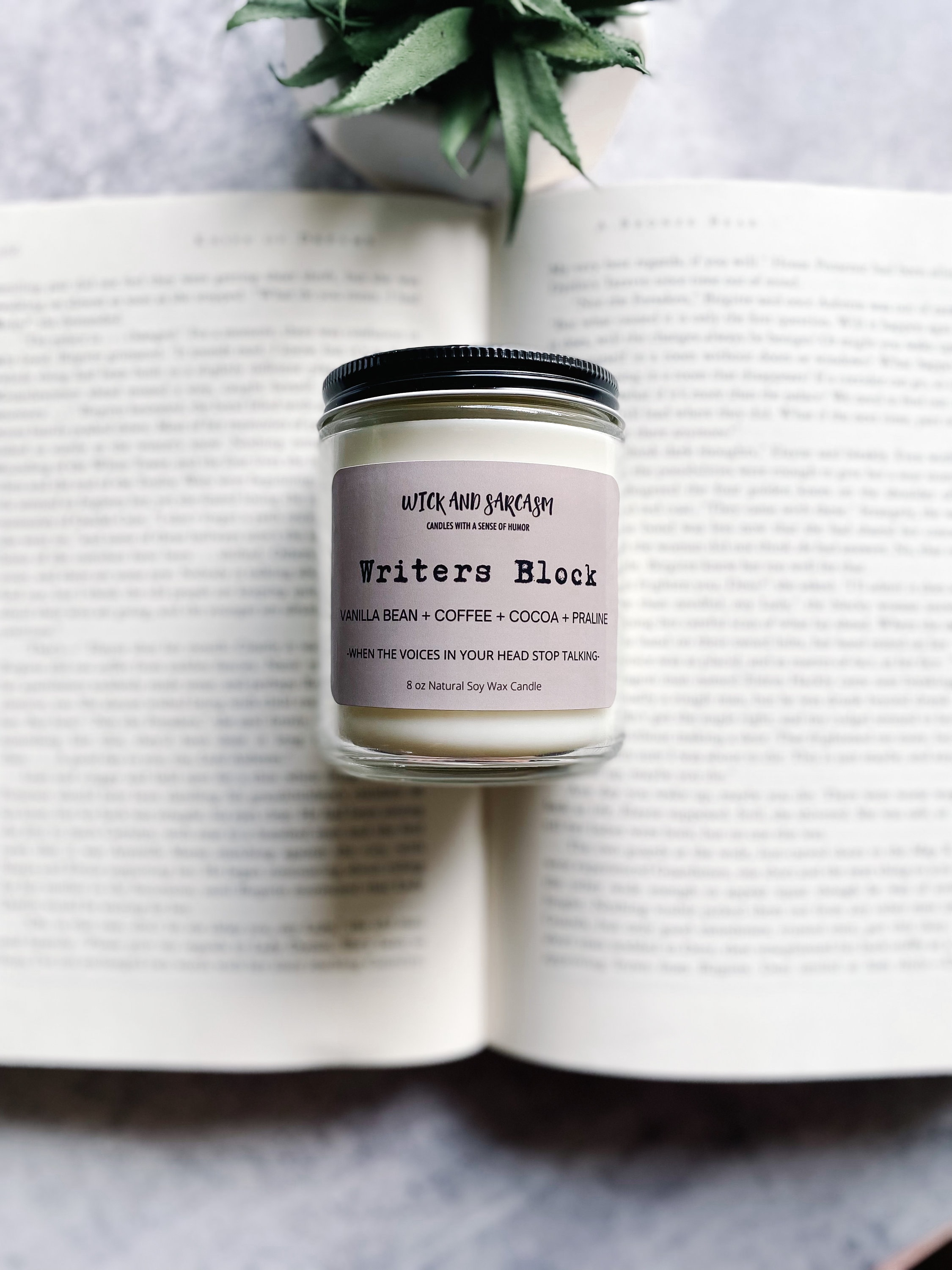 Writers Block Candle /Coffee Candle/ Author Gift/ Writer Gift /Future Author  Gift/ Bookish Candle /Bookish Gifts / Writing Candle