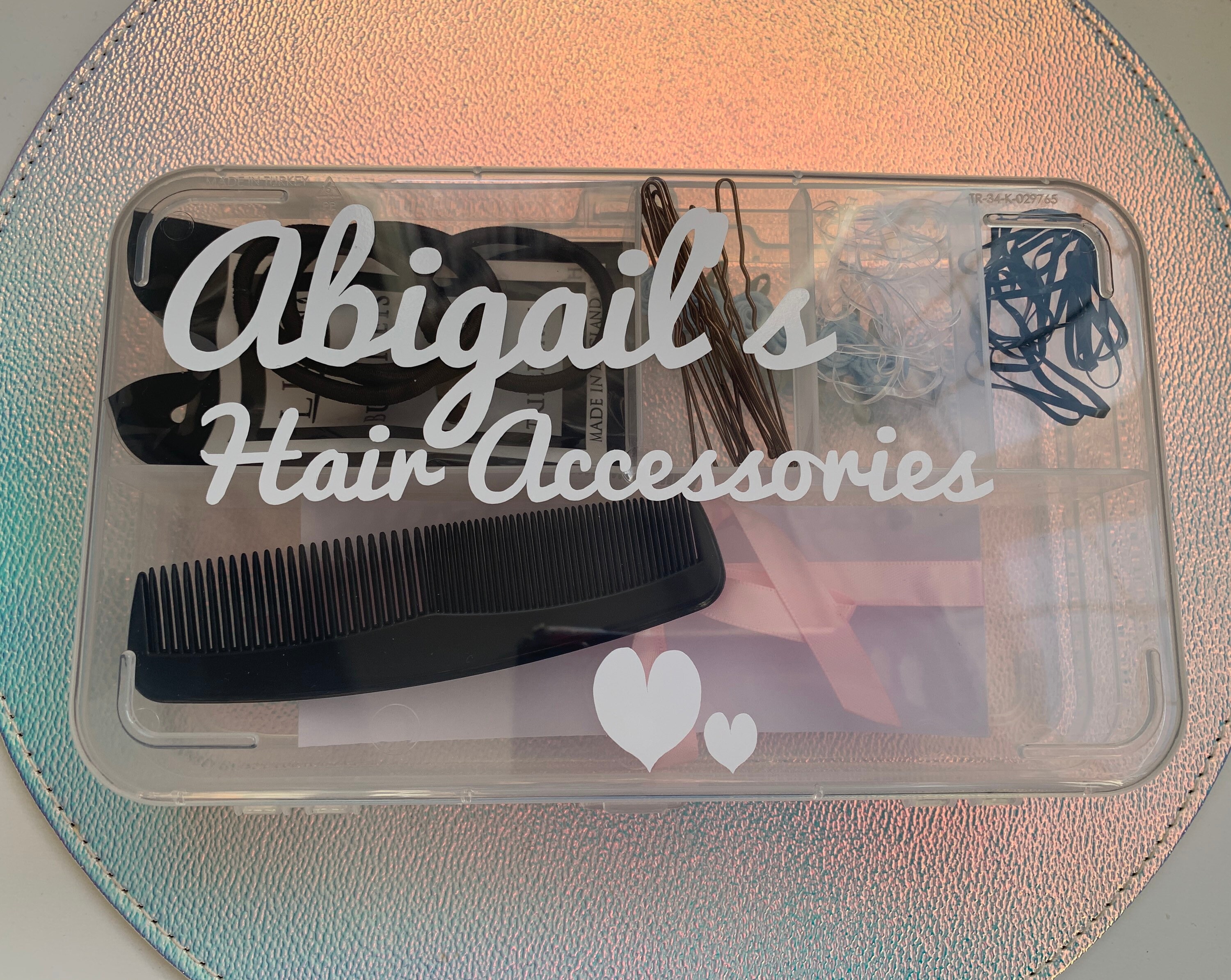 Personalised Dancers Hair Accessory Box Dance Competition Etsy