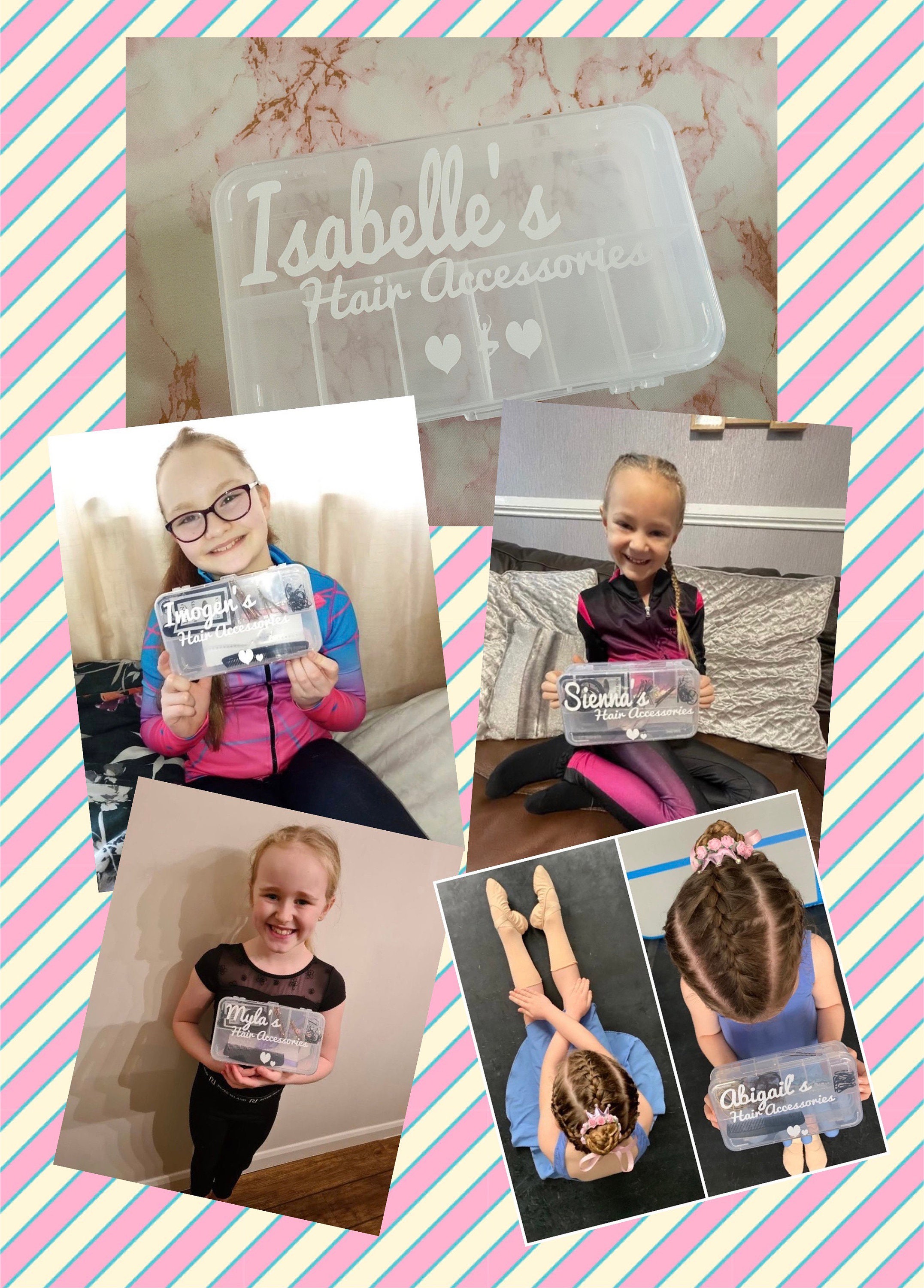 Personalised Hair Accessory Box for Dancers Dance Competition Etsy UK