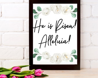Easter He is Risen! Alleluia! Print