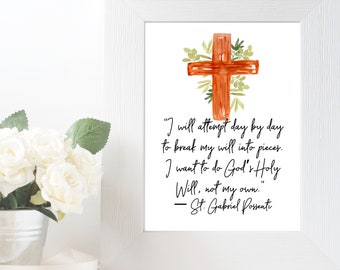 St Gabriel Possenti Quote