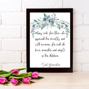 Blessed Mother Mary - St Bonaventure quote