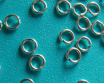 Sterling Silver Open Locking 4mm Jump Ring 20 Gauge Qty of 20