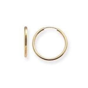 Rose Gold 14K Filled Endless Hoop Earrings 20mm Size