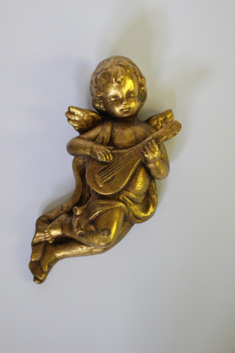 Vintage Plaster Cherub image 0