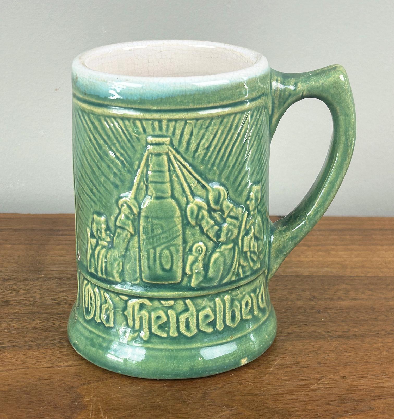 Vintage Old Heidelberg Stoneware Beer Mug 14oz - Etsy